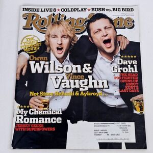 Rolling Stone July 28 05 Owen Wilson Vince Vaughn My Chemical Romance Dave Grohl